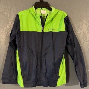 Columbia Kids Jacket - Navy and Lime Green